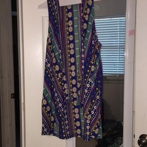 Multicolored Sleeveless Chiffon cover